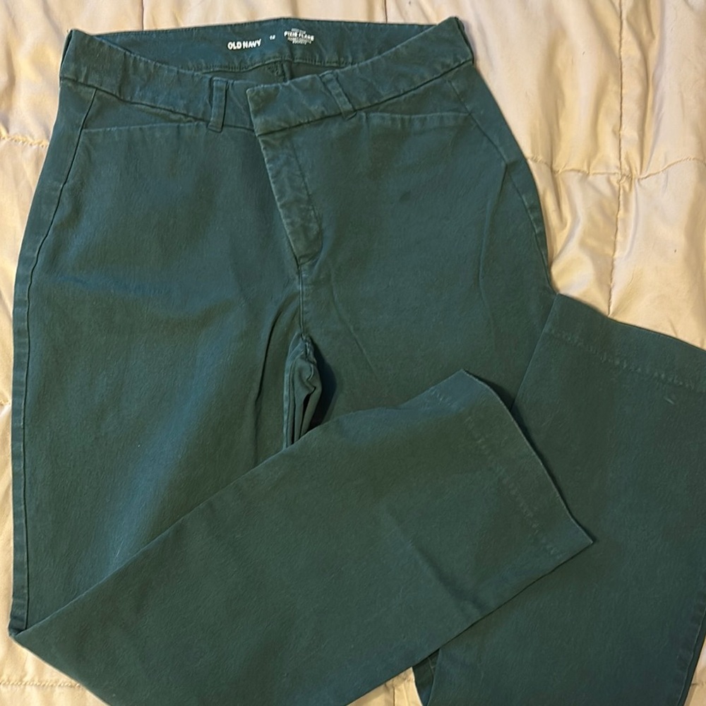 Old Navy Green Boot Cut Pants